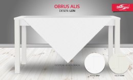 Obrus ALIS 80x80 Biały Len