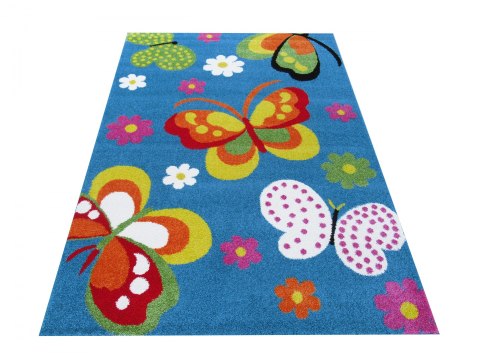 Dywan Mondo 14 - niebieskie MOTYLKI 160 x 220 cm Dywan Mondo 14 - niebieskie MOTYLKI 160 x 220 cm