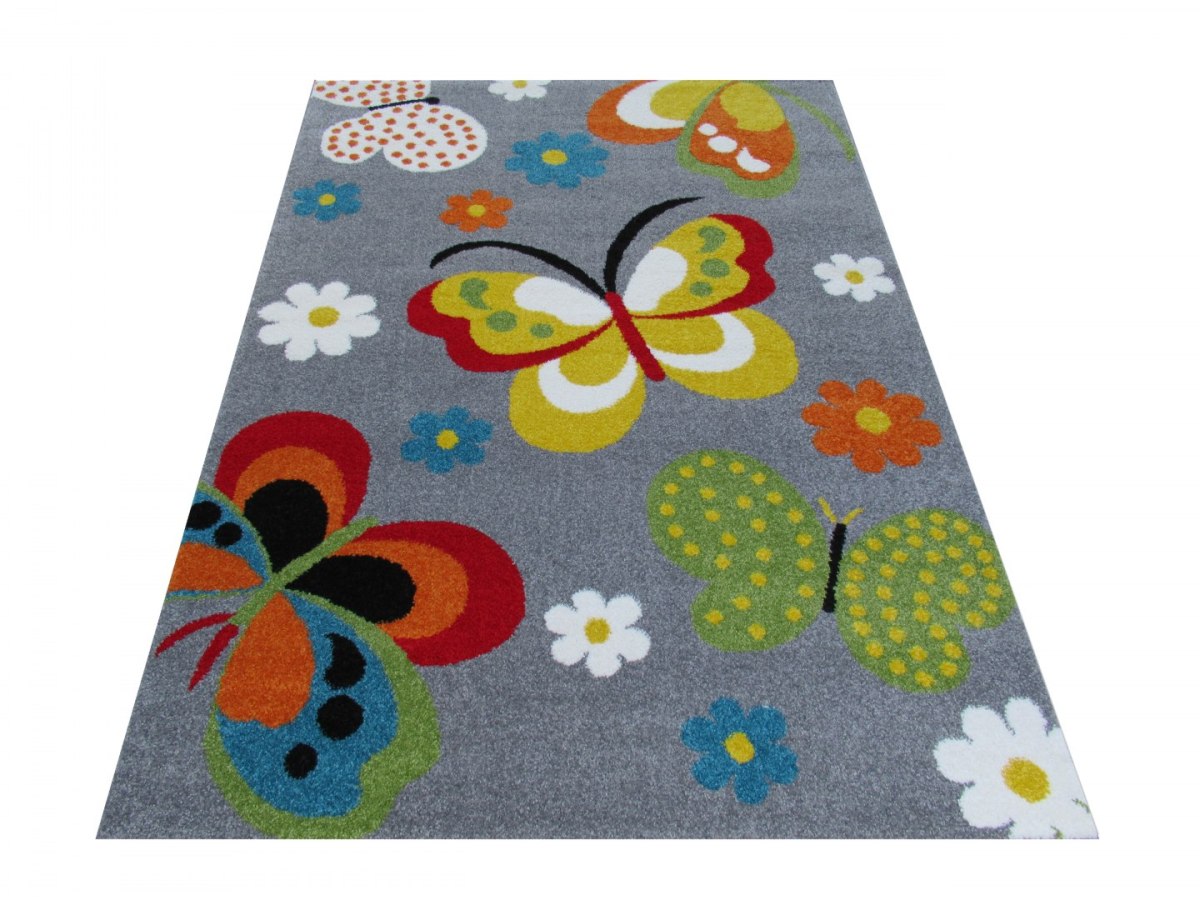 Dywan Mondo 14 - szare MOTYLKI 120 x 170 cm Dywan Mondo 14 - szare MOTYLKI 120 x 170 cm