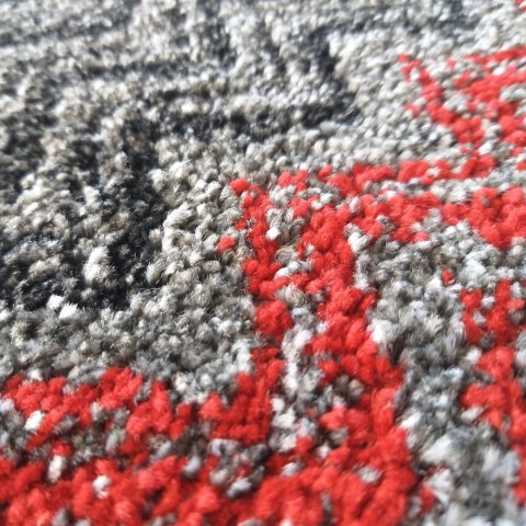 Dywan Sherpa 01 - szaro czerwona 200 x 290 cm Dywan Sherpa 01 - szaro czerwona 200 x 290 cm