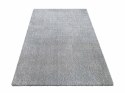 Dywan pluszowy shaggy do prania szary 160 x 220