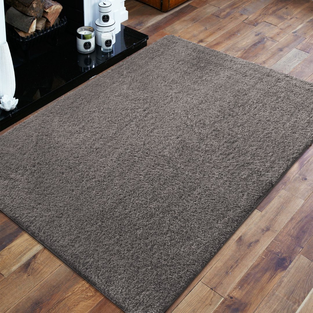 Dywan pluszowy shaggy do prania Brązowy 200 x 290 Dywan pluszowy shaggy do prania Brązowy 200 x 290