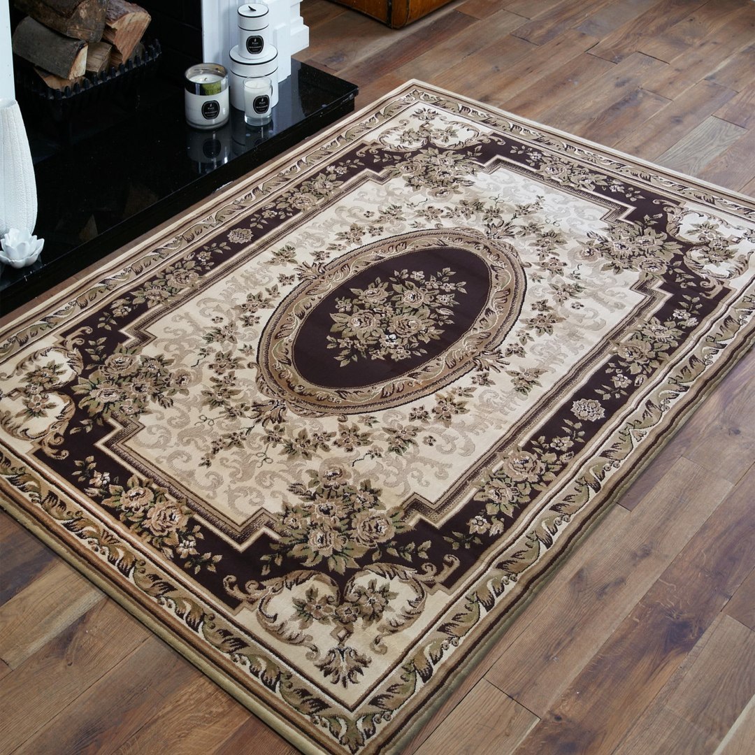 Dywan Ekskluzywny 04 brązowy rozeta 160 x 220 cm Dywan Ekskluzywny 04 brązowy rozeta 160 x 220 cm