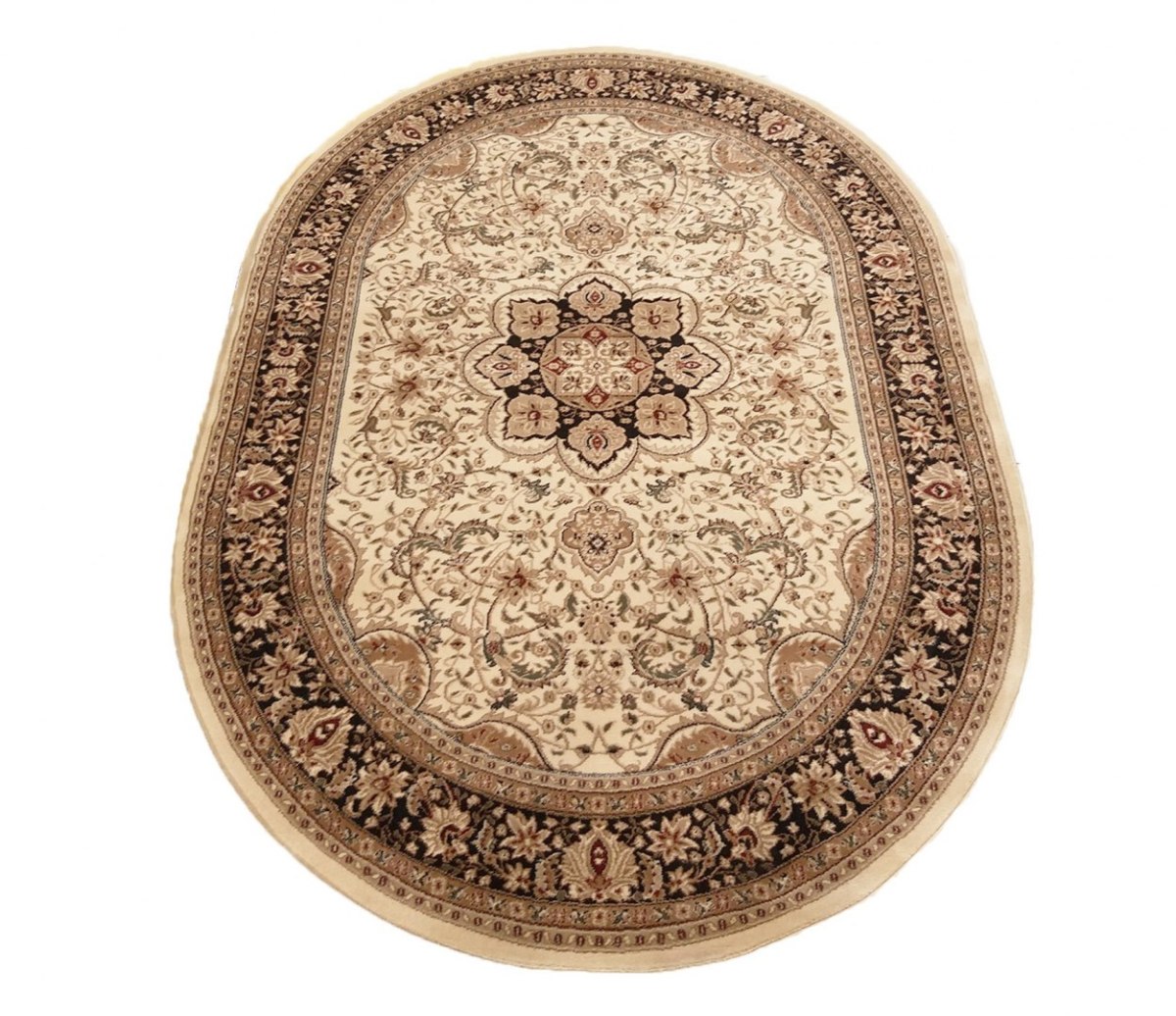 Dywan owalny Ekskluzywny 03 kremowy 160 x 220 cm Dywan owalny Ekskluzywny 03 kremowy 160 x 220 cm