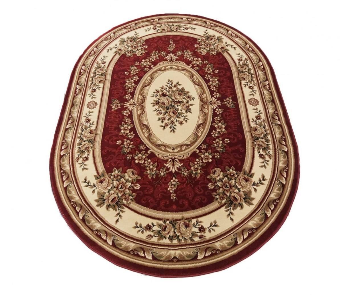 Dywan owalny Ekskluzywny 04 bordowy 160 x 220 cm Dywan owalny Ekskluzywny 04 bordowy 160 x 220 cm