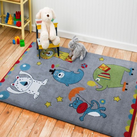 Dywan Mondo 11 ZWIERZĘTA 120 x 170 cm szary Dywan Mondo 11 ZWIERZĘTA 120 x 170 cm szary