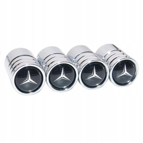 NAKRĘTKI na wentyle KAPTURKI MERCEDES Chrom NAKRĘTKI na wentyle KAPTURKI MERCEDES Chrom