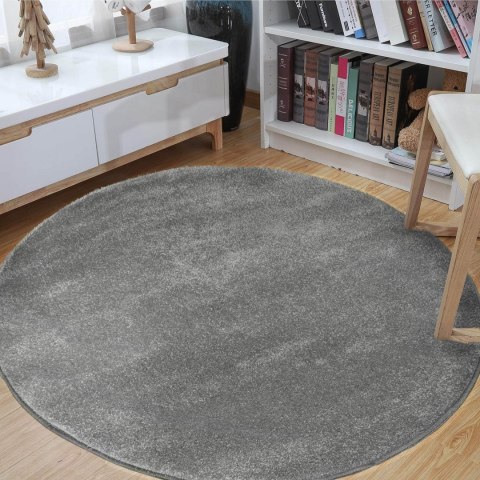 Dywan gęsty Portofino ATEST okrągły szary 120 cm Dywan gęsty Portofino ATEST okrągły szary 120 cm