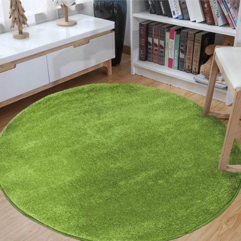 Dywan gęsty Portofino ATEST okrągły zielony 120 cm Dywan gęsty Portofino ATEST okrągły zielony 120 cm