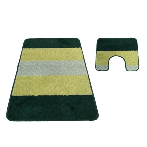Komplet łazienkowy Montana 03N zielony Komplet (50 cm x 80 cm i 40 cm x 50 cm) zielony Komplet łazienkowy Montana 03N zielony Komplet (50 cm x 80 cm i 40 cm x 50 cm) zielony
