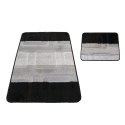 Komplet łazienkowy Montana 04N czarny Komplet (50 cm x 80 cm i 40 cm x 50 cm) czarny
