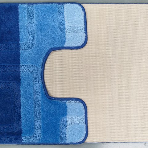 Komplet łazienkowy Montana 04N niebieski Komplet (50 cm x 80 cm i 40 cm x 50 cm) niebieski Komplet łazienkowy Montana 04N niebieski Komplet (50 cm x 80 cm i 40 cm x 50 cm) niebieski