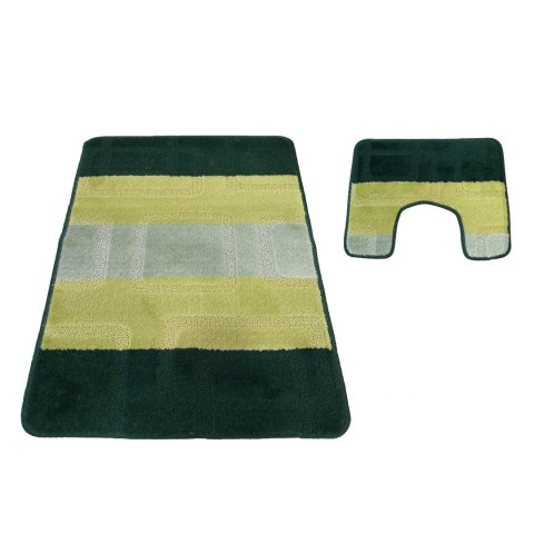 Komplet łazienkowy Montana 04N zielony Komplet (50 cm x 80 cm i 40 cm x 50 cm) zielony Komplet łazienkowy Montana 04N zielony Komplet (50 cm x 80 cm i 40 cm x 50 cm) zielony