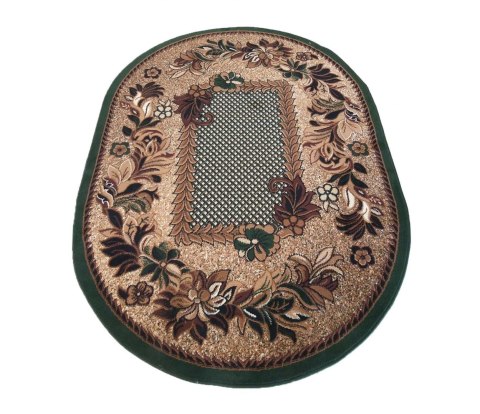Dywan owalny BCF Alfa 01 zielony 120 x 170 cm zielony Dywan owalny BCF Alfa 01 zielony 120 x 170 cm zielony