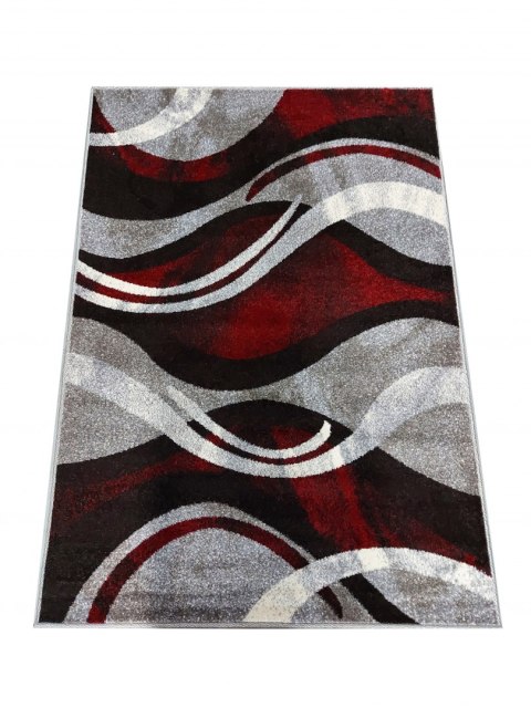 Dywan OTTO 01 Szaro-Czerwony 80 x 150 cm Dywan OTTO 01 Szaro-Czerwony 80 x 150 cm