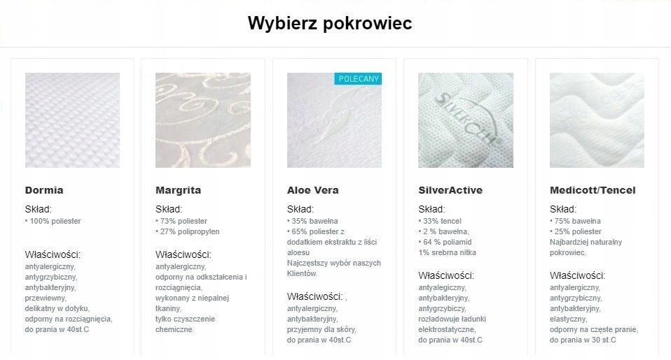 Materac pocket z kokosem i lateksem Nemezis Plus Materac pocket z kokosem i lateksem Nemezis Plus