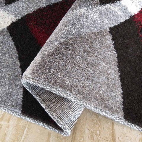 Dywan OTTO 01 Szaro-Czerwony 80 x 150 cm Dywan OTTO 01 Szaro-Czerwony 80 x 150 cm