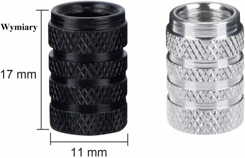 NAKRĘTKI NA WENTYLE KAPTURKI METALOWE SREBRNE HIT NAKRĘTKI NA WENTYLE KAPTURKI METALOWE SREBRNE HIT