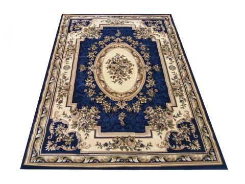 Dywan Ekskluzywny 04 granatowy rozeta 240 x 330 cm Dywan Ekskluzywny 04 granatowy rozeta 240 x 330 cm