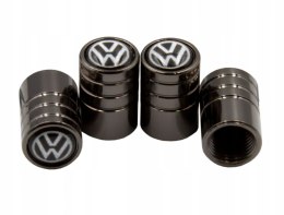 NAKRĘTKI na wentyle Kapturki VW Czarny Chrom