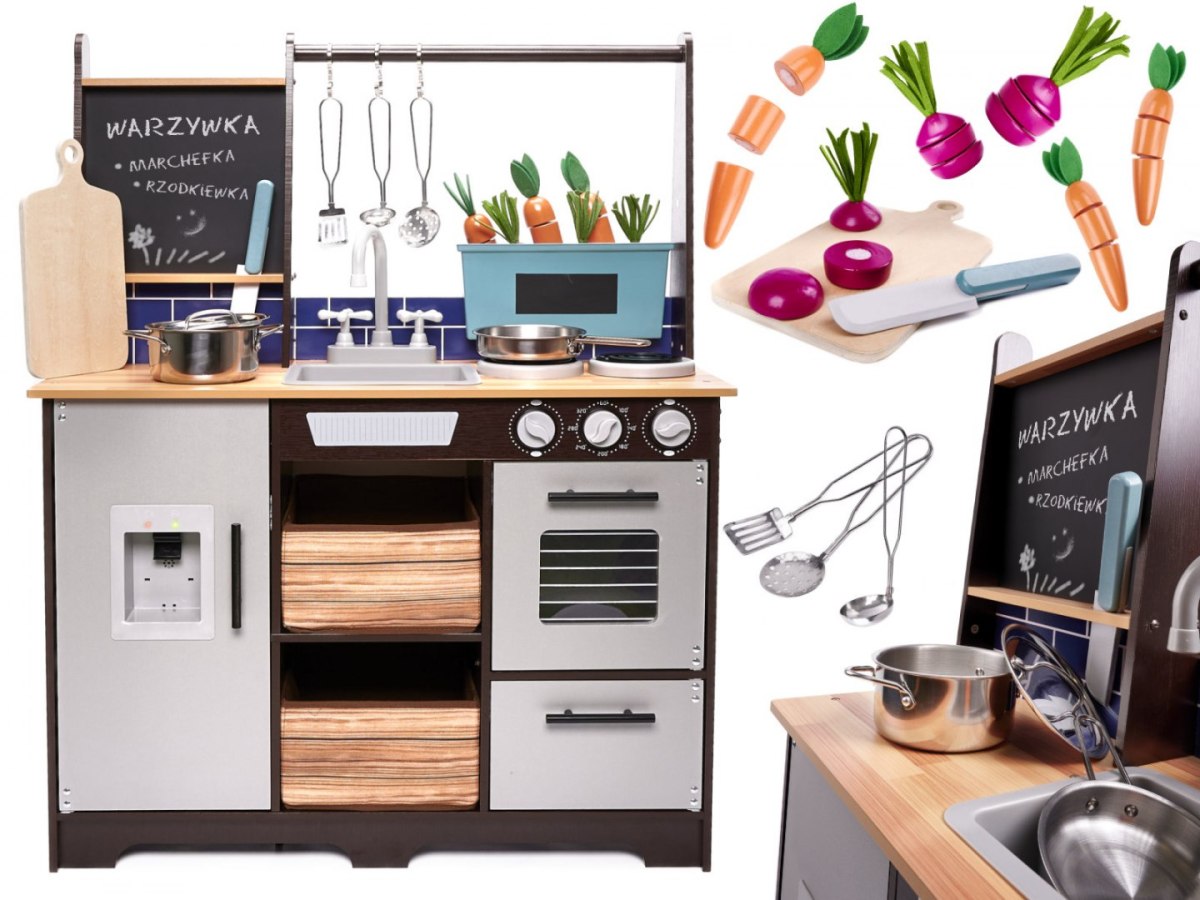 Kuchnia drewniana MDF z akcesoriami LOFT XXL 96cm Kuchnia drewniana MDF z akcesoriami LOFT XXL 96cm