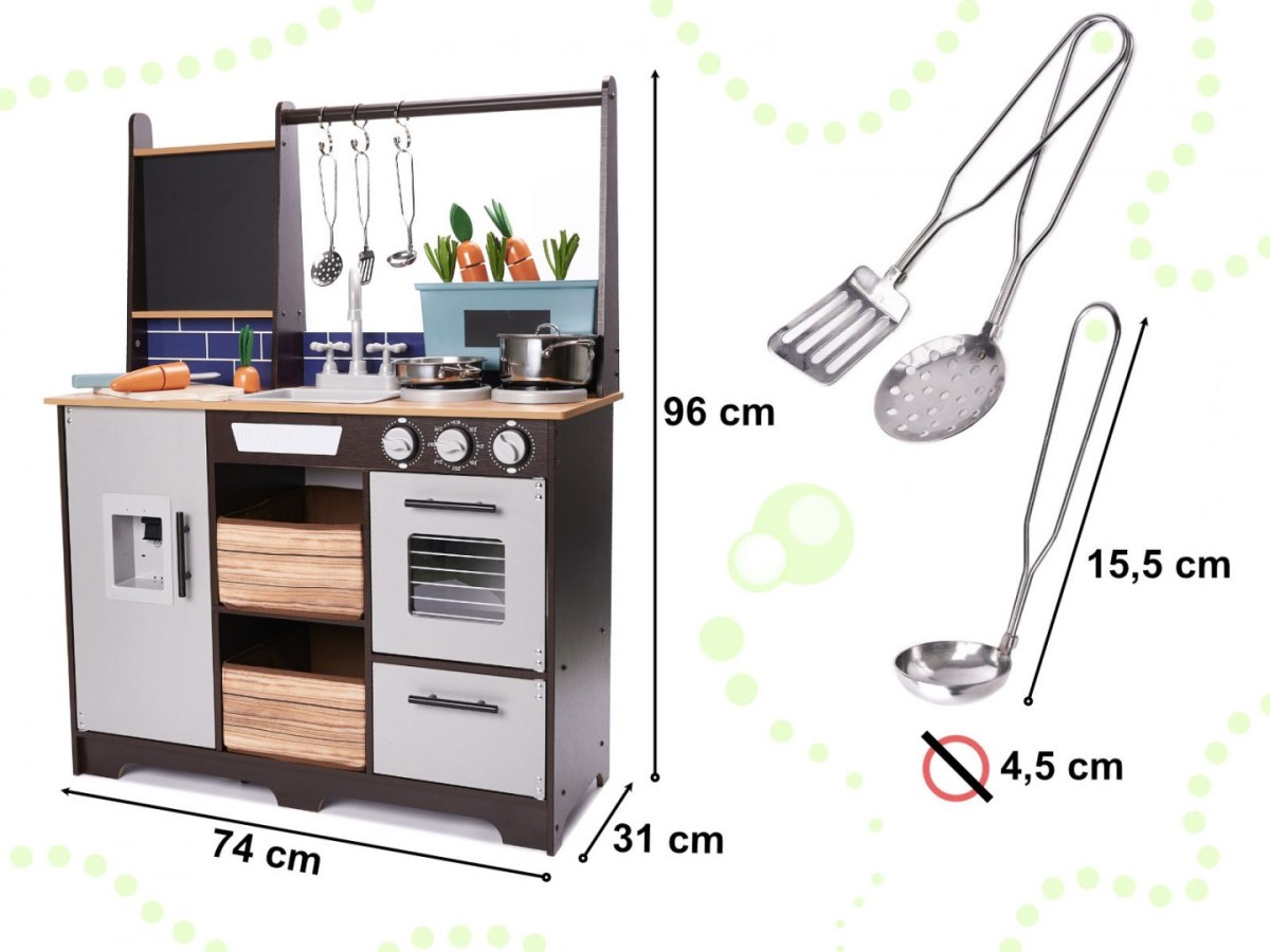 Kuchnia drewniana MDF z akcesoriami LOFT XXL 96cm Kuchnia drewniana MDF z akcesoriami LOFT XXL 96cm