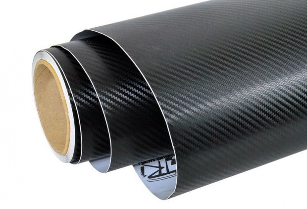 Folia rolka carbon 3D czarna 1,27x28m Folia rolka carbon 3D czarna 1,27x28m