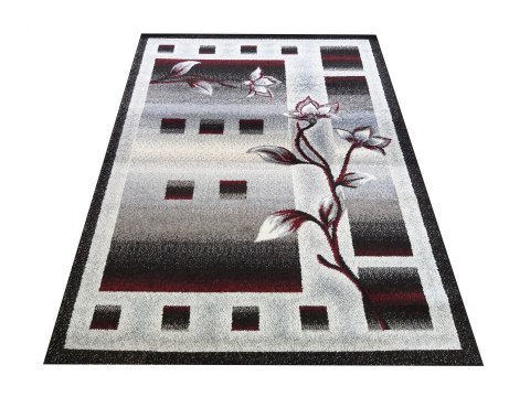 Dywan OTTO 02 Szaro-Czerwony 160 x 220 cm Dywan OTTO 02 Szaro-Czerwony 160 x 220 cm