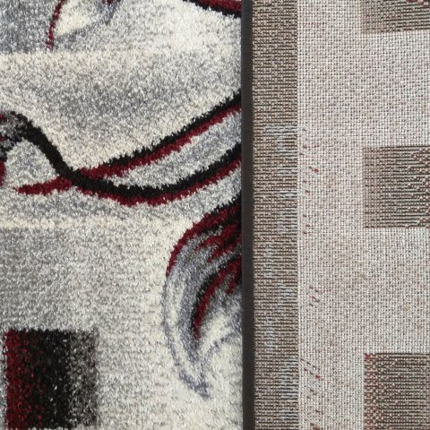 Dywan OTTO 02 Szaro-Czerwony 160 x 220 cm Dywan OTTO 02 Szaro-Czerwony 160 x 220 cm