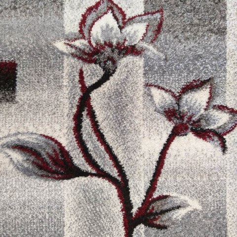 Dywan OTTO 02 Szaro-Czerwony 160 x 220 cm Dywan OTTO 02 Szaro-Czerwony 160 x 220 cm