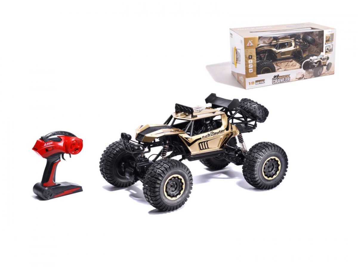 Samochód RC Rock Crawler 2.4GHz 1:8 51cm złoty Samochód RC Rock Crawler 2.4GHz 1:8 51cm złoty