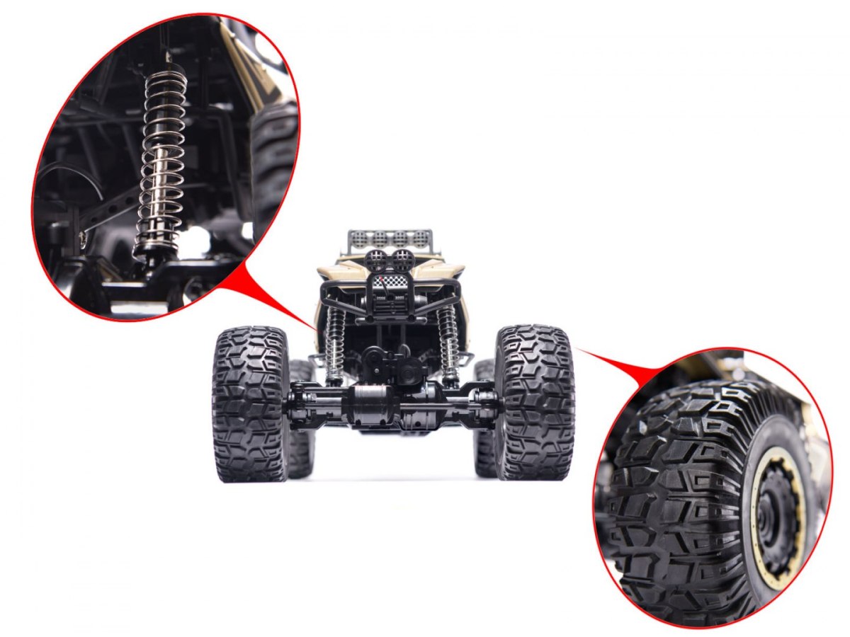 Samochód RC Rock Crawler 2.4GHz 1:8 51cm złoty Samochód RC Rock Crawler 2.4GHz 1:8 51cm złoty