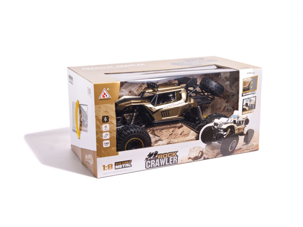 Samochód RC Rock Crawler 2.4GHz 1:8 51cm złoty Samochód RC Rock Crawler 2.4GHz 1:8 51cm złoty