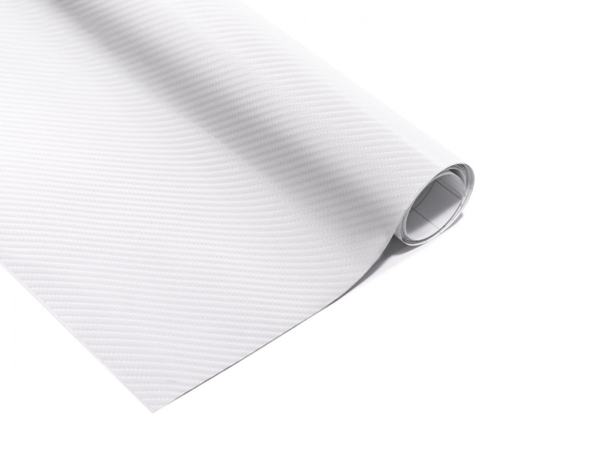 Folia rolka carbon 4D biała 1,52x30m Folia rolka carbon 4D biała 1,52x30m
