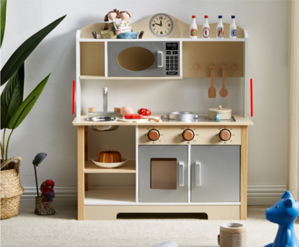 LULILO Kuchnia drewniana MDF Kuketo + akcesoria LULILO Kuchnia drewniana MDF Kuketo + akcesoria