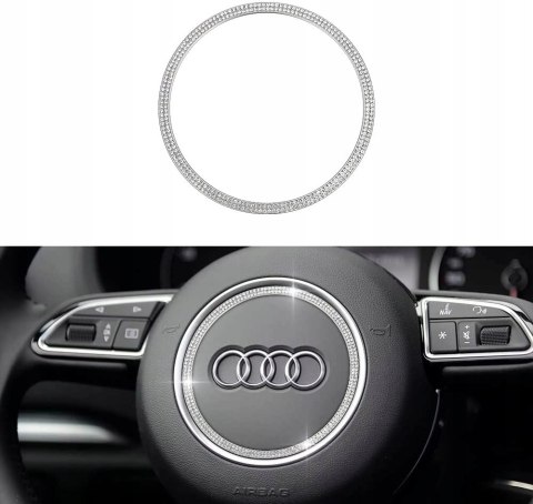 DIAMENTOWA NAKLEJKA NA KIEROWNICĘ LOGO AUDI RAMKA2 DIAMENTOWA NAKLEJKA NA KIEROWNICĘ LOGO AUDI RAMKA2