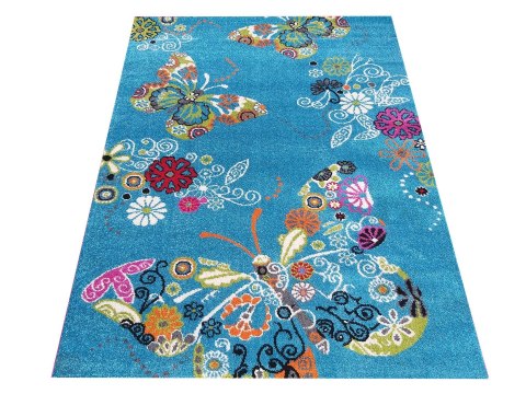 Dywan Mondo 114 Niebieskie MOTYLKI 200 x 290 cm Dywan Mondo 114 Niebieskie MOTYLKI 200 x 290 cm