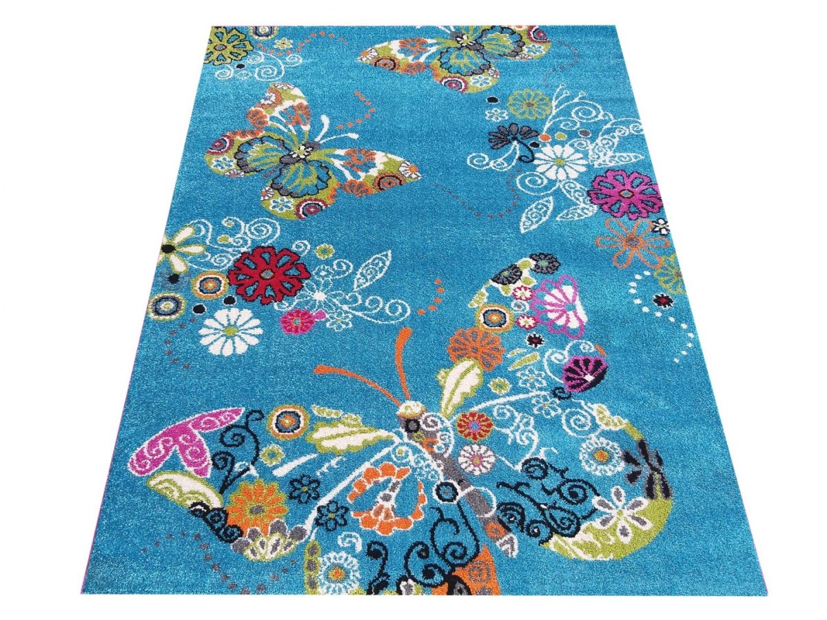 Dywan Mondo 114 Niebieskie MOTYLKI 300 x 400 cm Dywan Mondo 114 Niebieskie MOTYLKI 300 x 400 cm
