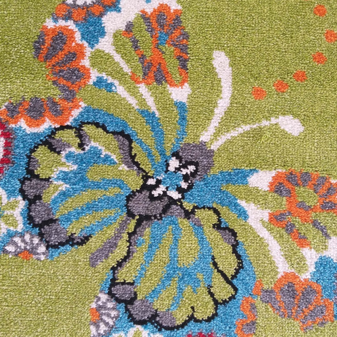 Dywan Mondo 114 Zielony MOTYLKI 300 x 400 cm Dywan Mondo 114 Zielony MOTYLKI 300 x 400 cm