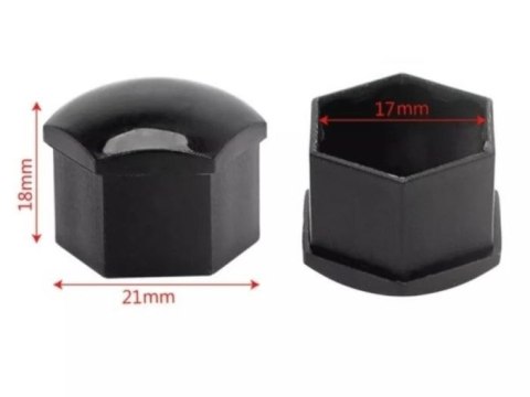 NASADKI NAKŁADKI NA ŚRUBY FELG 17 mm CHROMOWANE NASADKI NAKŁADKI NA ŚRUBY FELG 17 mm CHROMOWANE