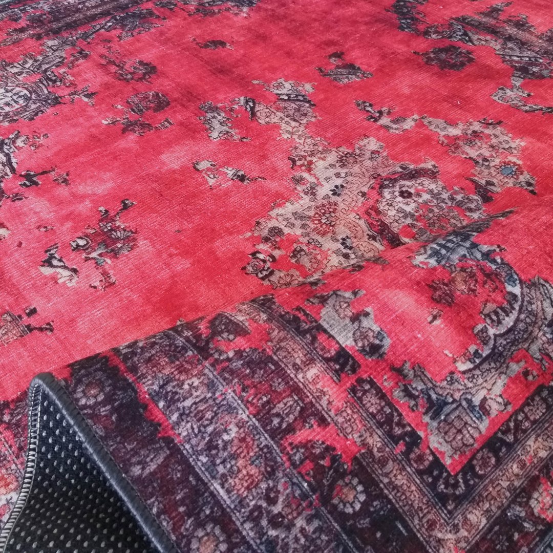 Dywan do prania VINTAGE CZERWONY 160 x 230 cm Dywan do prania VINTAGE CZERWONY 160 x 230 cm