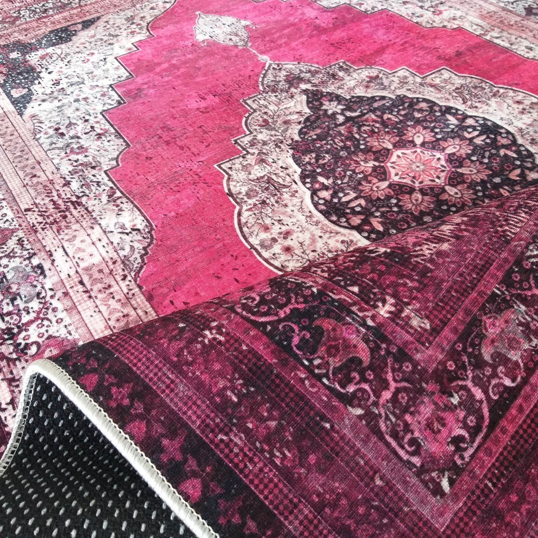 Dywan do prania VINTAGE RÓŻOWY 160 x 220 cm Dywan do prania VINTAGE RÓŻOWY 160 x 220 cm