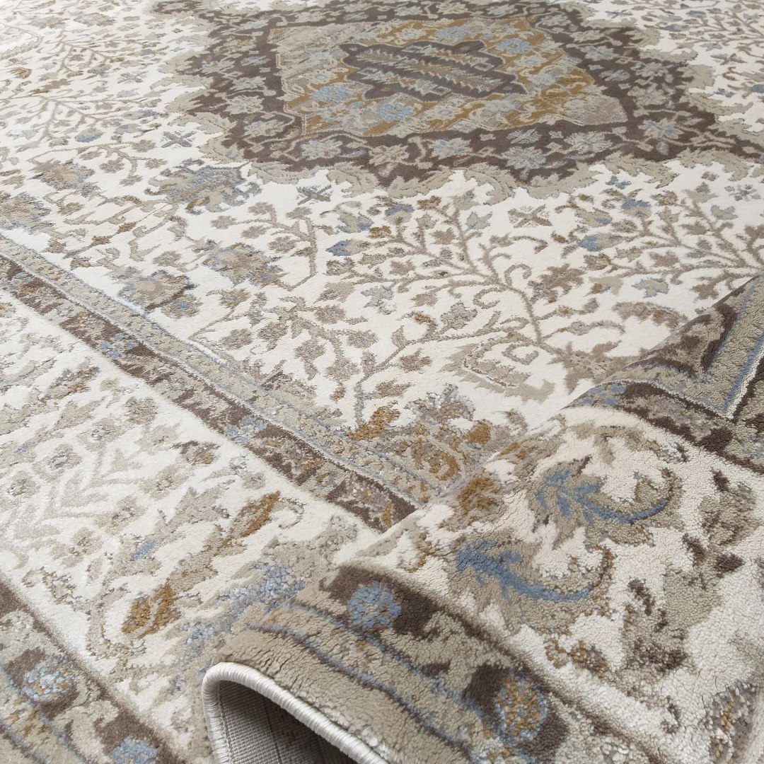 Dywan nowoczesny Milas Soft Shrink PRL 02A-KK - beżowo - brązowy 200 x 290 cm beżowy Dywan nowoczesny Milas Soft Shrink PRL 02A-KK - beżowo - brązowy 200 x 290 cm beżowy