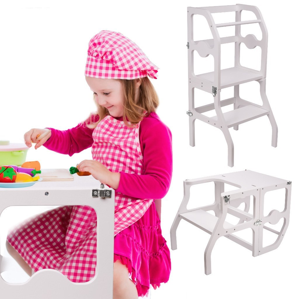 Kitchen helper 2w1 pomocnik kuchenny + stolik biały Kitchen helper 2w1 pomocnik kuchenny + stolik biały