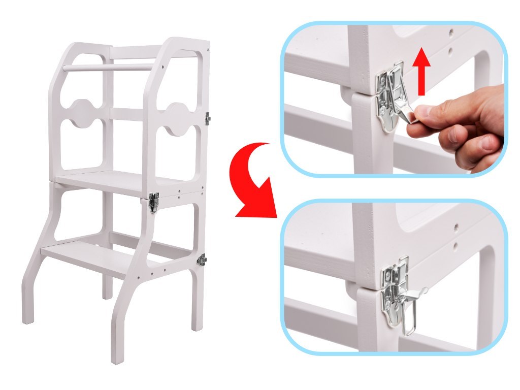 Kitchen helper 2w1 pomocnik kuchenny + stolik biały Kitchen helper 2w1 pomocnik kuchenny + stolik biały