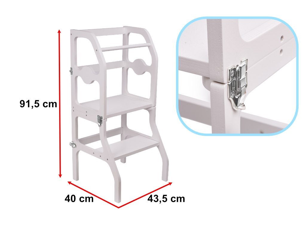 Kitchen helper 2w1 pomocnik kuchenny + stolik biały Kitchen helper 2w1 pomocnik kuchenny + stolik biały