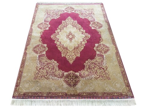 Dywan Ekskluzywny Qum Silk 02 Red 200 x 300 cm czerwony Dywan Ekskluzywny Qum Silk 02 Red 200 x 300 cm czerwony