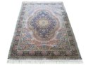 Dywan Ekskluzywny Qum Silk 09 Navy 160 x 230 cm granatowy