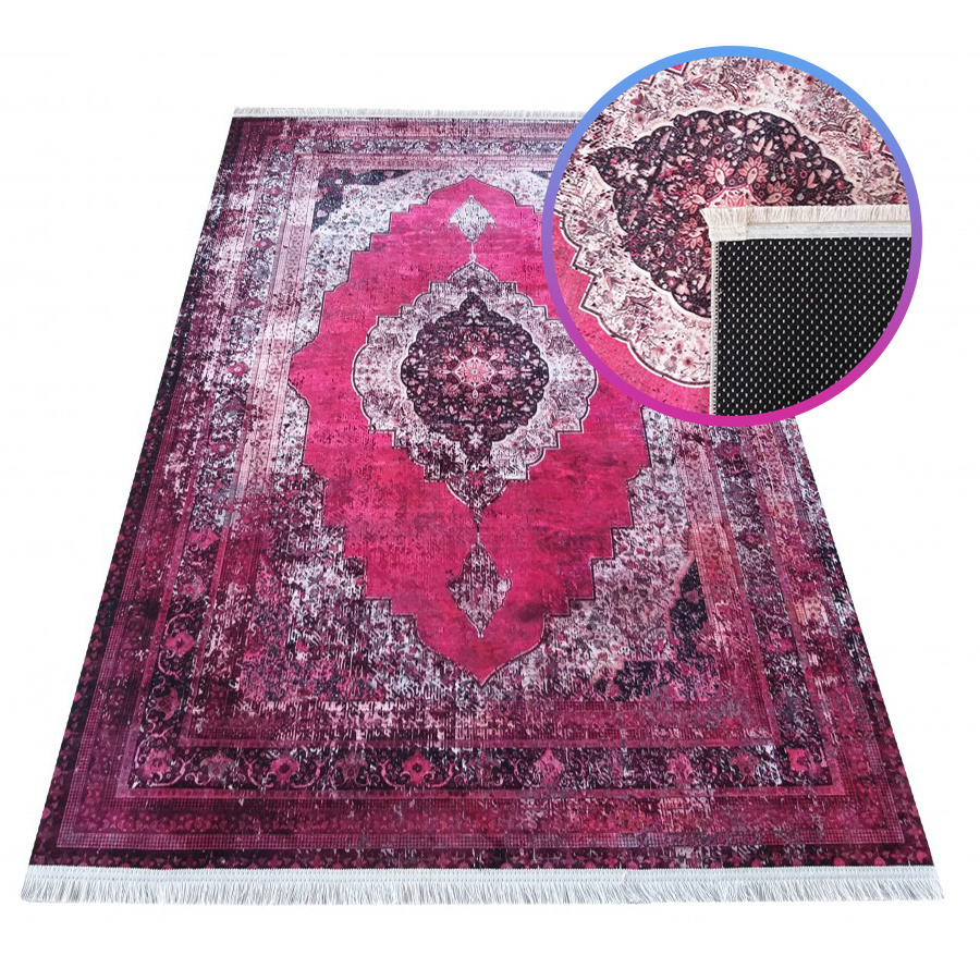 Dywan do prania VINTAGE RÓŻOWY 160 x 220 cm Dywan do prania VINTAGE RÓŻOWY 160 x 220 cm