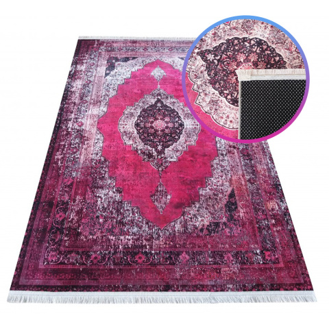 Dywan do prania VINTAGE RÓŻOWY 180 x 280 cm Dywan do prania VINTAGE RÓŻOWY 180 x 280 cm